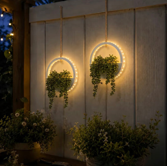 Artificial Succulents: Hanging Plant L.E.D Light Lanyard