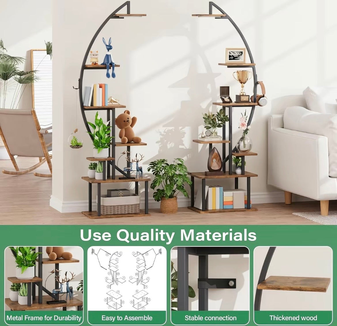Corner Display Stand: Bookshelf w/ Lights