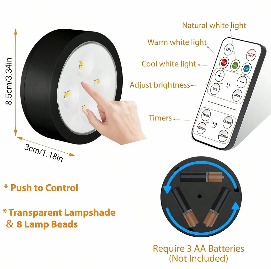 Wireless Wall Lamp: Showroom L.E.D Overhead Light
