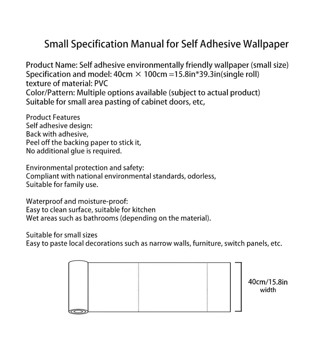 Self-Adhesive: Peel & Stick Wallpaper