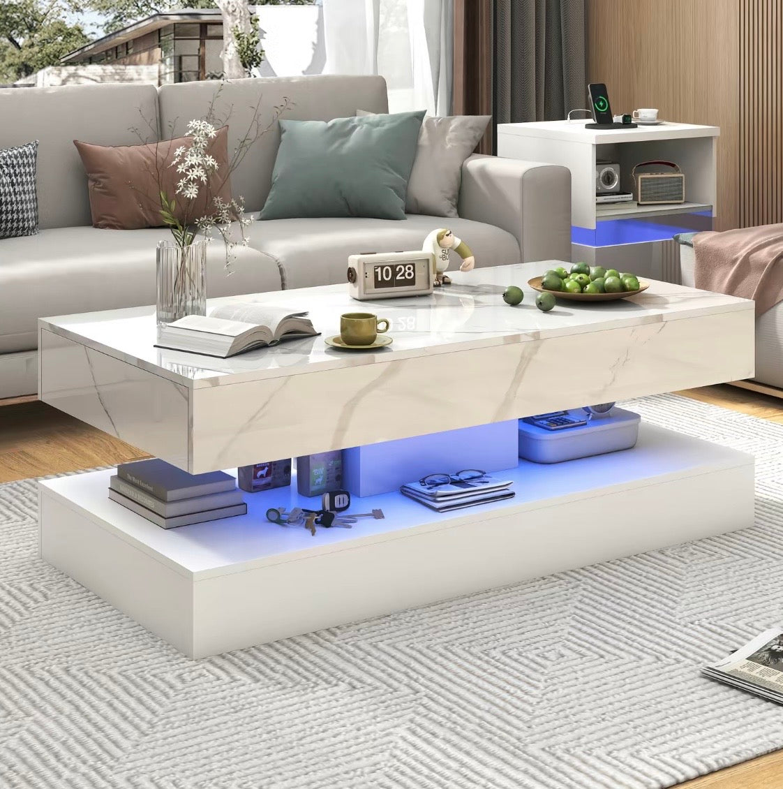High Gloss: L.E.D Coffee Table