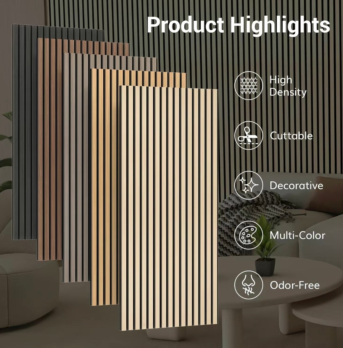 Acoustic Wood: Slat Wall Panels