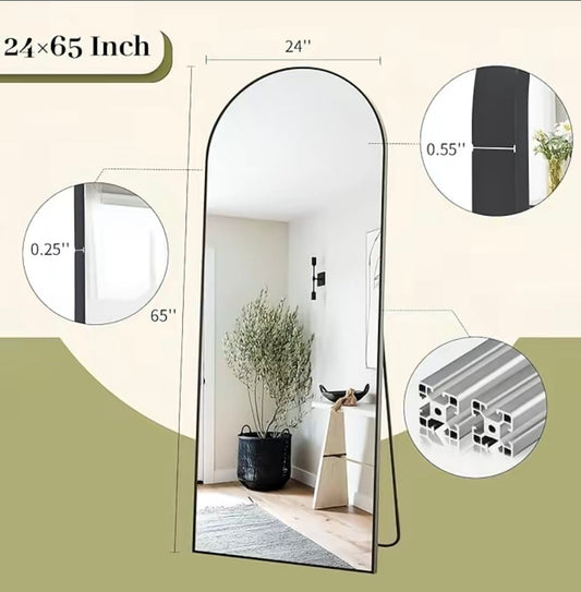 Arch Mirror: Full Length 16”-W 59”-L