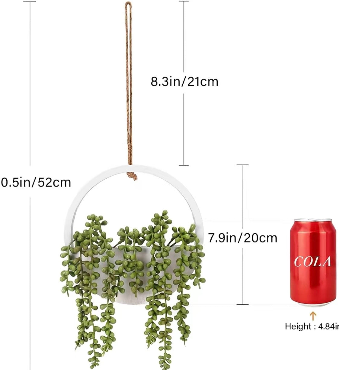 Artificial Succulents: Hanging Plant L.E.D Light Lanyard